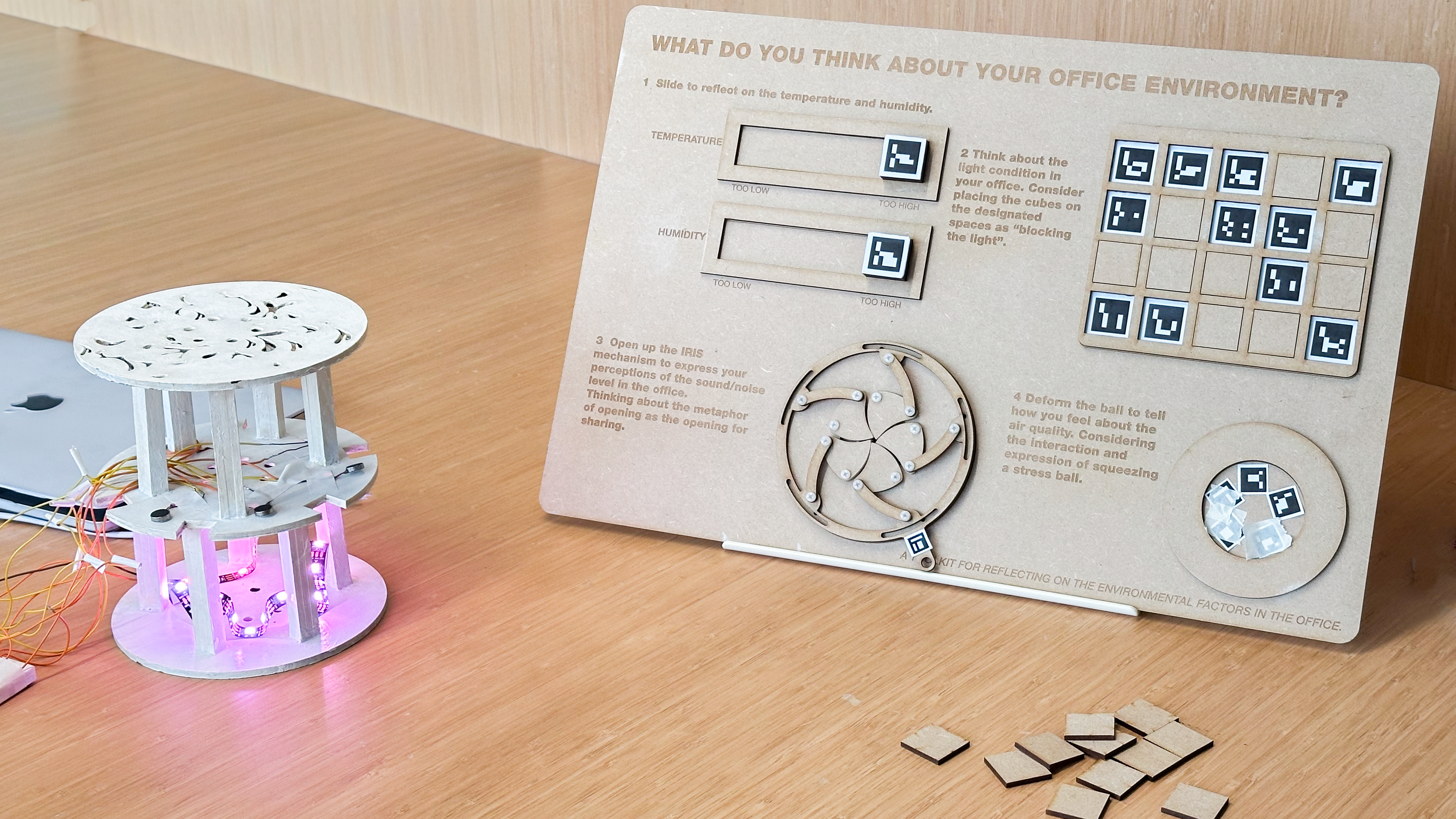 OfficeSphere: An Input Data Physicalization of Office Environment